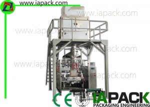 0.6MPa 4.5KW rice bag packing machine automatic PLC servo system