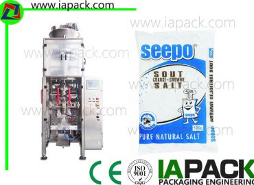 500G 1000g salt bagging machine na may volumetric cup filler para sa gusseted bag accuracy 0.2 to 2g