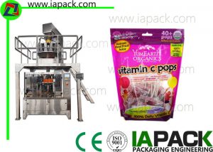 Candy Premade Pouch Packing Machine Rotary Preformed Punan Seal Bagging