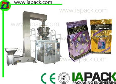 pet food automatic rotary bag-given packaging machine para sa mga malalaking particle na may multi-head scale