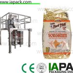 Ang punch grain packaging machine 1500 watt awtomatikong may multihead weigher