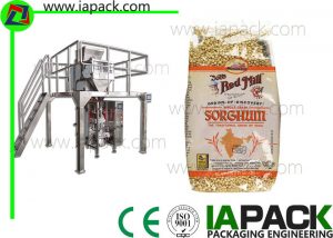 Punch Grain Packaging Machine 1500 Watt Awtomatikong may Multihead Weigher