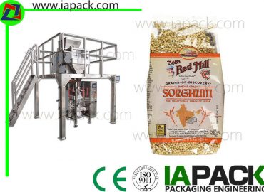 Ang punch grain packaging machine 1500 watt awtomatikong may multihead weigher
