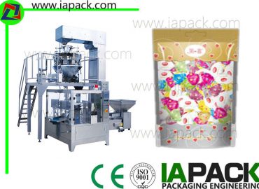 siper pouch packing makinarya stand-up siper pouch umiinog packing machine para sa kendi