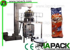 auto vertical form punan seal packaging machine 400g nuts packing
