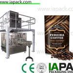 Awtomatikong coffee beans packing machine tumayo palaman zipper filler sealer