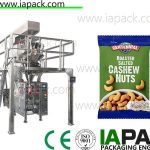 awtomatikong form fill seal machine na may multi head weigher para sa cashew nuts packing snack packing machine