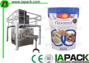 flaxseed zipper premade pouch filling machine kasama ang linear scale