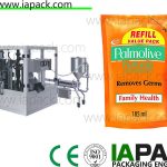 olive oil premade pouch packing machine doypack pouch rotary packing machine na may likido pagpuno machine