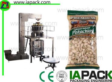 pistachio nuts packaging machine, vertical form fill sealing machine