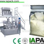 rotary preformed bag packaging machine para sa rice premade pouch packing machine