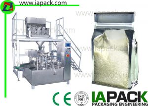 rotary preformed bag packaging machine para sa rice premade pouch packing machine