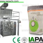 rotary seed granule packing machine vibrating feeder na may zipper pouch